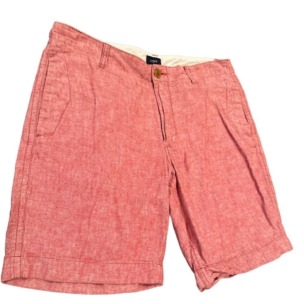 J Crew Men’s Linen Blend Shorts Size 32